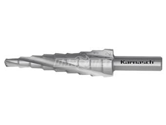 Zdjęcie Wiertło stożkowe stopniowe | 4 - 12 mm | 3 ostrza | HSS-XE - KARNASCH (213004)