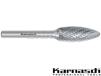 Zdjęcie Pilnik obrotowy płomykowy, frez do metalu - 3 x 6MM, długość 50MM, chwyt 3MM - KARNASCH (113071-003)