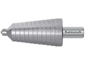 Zdjęcie Wiertło stożkowe stopniowe | 20 - 30 mm | 2 ostrza | HSS-XE - KARNASCH (213013)