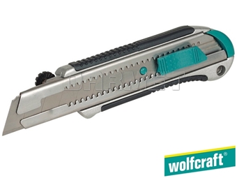 Zdjęcie Nóż profesjonalny z odłamywanym ostrzem, szerokość ostrza: 25 mm - WOLFCRAFT WF4081000