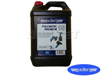 Zdjęcie Olej do narzędzi pneumatycznych Pneumatic Premium 15, pojemność 5L - ADLER (0200.30)
