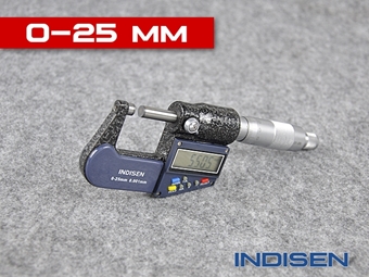 Zdjęcie Mikrometr elektroniczny zewnętrzny 0-25MM - INDISEN (2311-0250)
