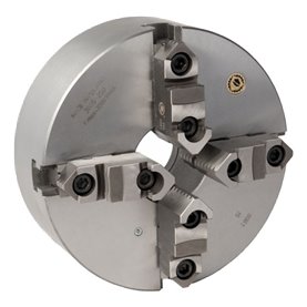 Uchwyt tokarski samocentrujący spiralny, żeliwny, 4 - szczękowy: 125 MM (DIN 6350) - BISON BIAL (3605-125)