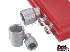 Zestaw kuczy nasadowych z chwytem kwadratowym 1/4", M1413N1 - 13 szt. - TENGTOOLS (18611-0102)