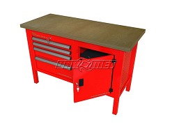 STÓŁ WARSZTATOWY Z SZAFKAMI - 1400x600 mm - FAST SERVICE (P-3-076-01)