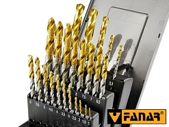 Zestaw wierteł do metalu | HSS-E INOX TiN | CZW-24 | 24 szt. - FANAR (Z2-024315-0000)