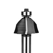 Frez do drewna CNC PREMIUM fazujący 45° z łożyskiem dolnym | Śr. robocza 44,4 mm | Dł. robocza 22,2 mm - GLOBUS (FT905-4412-0001)