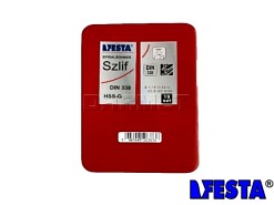 Zestaw wierteł szlifowannych do metalu | NWKa DIN 338 | 1-10 mm | HSS-G | komplet 19 sztuk - FESTA 063838