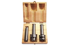 Zestaw kłów tokarskich zabieraków 3 sztuki | Morse MK2 - HOLZSTAR 5931056