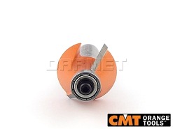 Frez do fazowania i ukosowania 15° do drewna z łożyskiem dolnym | 24,5 x 22 x 12 mm - CMT (957.503.11)