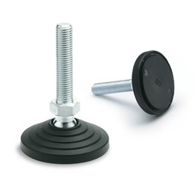 Nóżka stopa wahliwa antypoślizgowa LV.A-100-24-AS-M16x98 - ELESA+GANTER