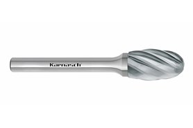 Pilnik obrotowy owalny TRE HP-7 z węglika | frez do aluminium 10 x 16 mm | chwyt 6 mm - KARNASCH 113045030