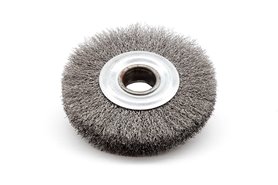 Szczotka tarczowa średnica 100 mm z drutu stalowego z otworem fi 22 mm- ANDRE 850172