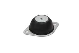 Wibroizolator ze stali nierdzewnej 58 mm, otoczony gumą 60ShA, tuleja M10, typ A owalna płyta - ELESA + GANTER DVE-58-SST-M10-A-60