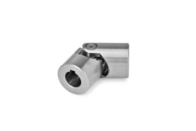 Przegub krzyżakowy 45 × 95 mm, otwór 22 mm z rowkiem wpustowym, łożyskowanie ślizgowe - ELESA+GANTER DIN 808-45-K22-95-EG