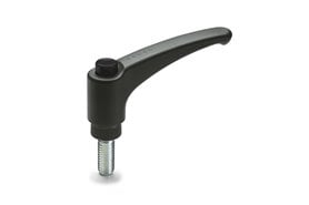 Rękojeść nastawna dźwignia 91,5 x 54 mm | z trzpieniem gwintowanym ze stali ocynkowanej 45 mm - ELESA+GANTER ERX.78p-M8x45-C1