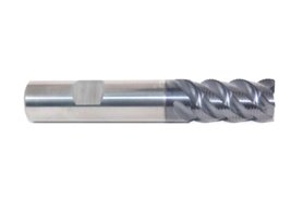 Frez walcowo-czołowy VHM fi 6 mm | 45 stopni | 4 ostrza | Powłoka AlTiN | DIN 6527L | długi - FESTA 693848