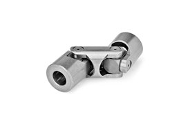 Przegub krzyżakowy podwójny 22 × 88 mm, otwór 12 mm, łożyskowanie igiełkowe - ELESA+GANTER DIN 808-22-B12-88-DW