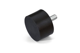 Wibroizolator 60 x 20 mm, 55 ShA, trzpień gwintowany M10 x 28 mm - ELESA+GANTER DVA.4-60-20-M10-28-55