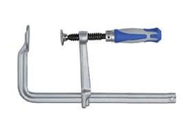 Ścisk stalowy, śrubowy EUREG z uchwytem uchylnym 300 x 140 mm, nacisk 670 kg - ZALCO EUREG30C