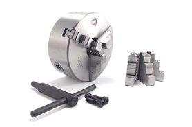 Uchwyt tokarski samocentrujący, żeliwny, 3 - szczękowy: 160MM - (DK11 - 160)