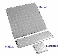 Podłoga Fortelock Industry 2010 - wzór diament (Diamond ECO Grey)