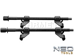 Ściągacze do sprężyn z 4 punktami mocowania, długość 300MM - 2 sztuki - NEO TOOLS (11-807)
