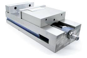Imadło maszynowe stałe 200 mm z dociskiem szczęki | poziomo - pionowe - FPQ 200/190