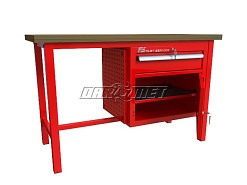 STÓŁ WARSZTATOWY Z SZAFKAMI - 1400x600 mm - FAST SERVICE (P-3-058-01)