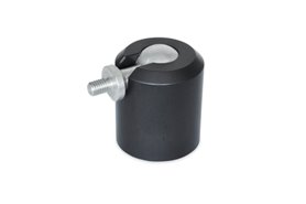 Obrotowy przegub kulowy z trzpieniem gwintowanym M8 z wkrętem dociskowym | Kula 31 mm | Aluminium - ELESA+GANTER GN 784-31-M8-B-2-ELS