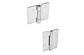 Zawias 60 x 60 mm | z otworami przelotowymi | stal nierdzewna AISI 304 - ELESA+GANTER GN 136-NI-60-60-B