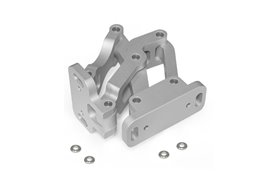 Zawias wewnętrzny przegubowy z aluminium | kąt otwarcia 120° | L1 75 mm - GANTER GN 7243-AL-75-EL