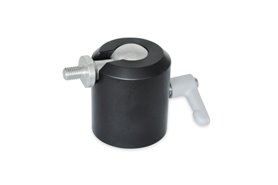 Obrotowy przegub kulowy z trzpieniem gwintowanym M6 z rękojeścią nastawną | Kula 39 mm | Aluminium - ELESA+GANTER GN 784-39-M6-B-1-ELS