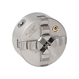 Uchwyt tokarski samocentrujący spiralny, żeliwny, 4 - szczękowy: 125 MM (DIN 6350) - BISON BIAL (3604-125)