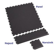 Podłoga Fortelock Industry 2020 - wzór skóra (Skin ECO Grey)