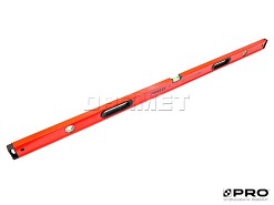 Poziomica czerwona 150CM ze wskaźnikami poziomu i pionu PRO900 HEAVY DUTY - PRO (3-01-01-D4-150)
