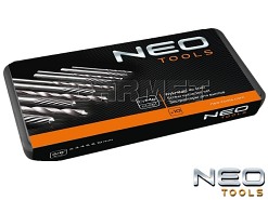 Wykrętaki do zerwanych śrub z wiertłami pilotującymi - 10 elementów - NEO TOOLS (09-609)