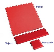 Podłoga Fortelock Industry 2020 - wzór skóra (Skin Rosso Red)