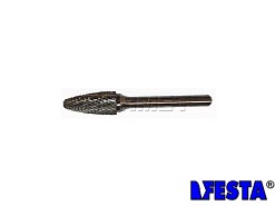 Pilnik obrotowy łukowy z czołem kulistym RBF | frez do metalu | 8 x 20 x 6 mm | długość 64 mm - FESTA Standard