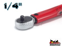 Klucz dynamometryczny 1/4" 1492AG-E, zakres: 5-25Nm - TENGTOOLS (7319-0035)