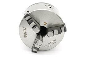 Uchwyt tokarski samocentrujący, żeliwny, 3 - szczękowy | 125 mm | chwyt Morse MK3 łożyskowany (DM-MW3-D125)