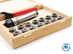 Oprawka zaciskowa do tulejek ER25 x 14 szt. - Morse 4 - komplet - ZM KOLNO (Typ 7711)