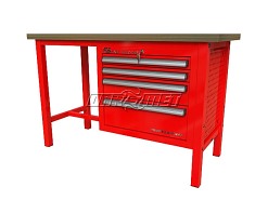 STÓŁ WARSZTATOWY Z SZAFKAMI - 1400x600 mm - FAST SERVICE (P-3-056-01)