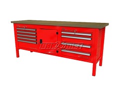 STÓŁ WARSZTATOWY Z SZAFKAMI - 2070x600 mm - FAST SERVICE (P-3-162-01)