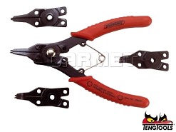 Szczypce do pierścieni osadczych wewnętrznych i zewnętrznych 480, do pierścieni: 10-50MM - TENGTOOLS (7415-0103)