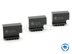 Szczęki jednolite miękkie 125 mm SJM | Komplet 3 szt. | do uchwytów 32**, 35**, 3-szczękowych - BISON-BIAL (398536020000)