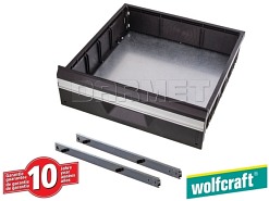 Lekkobieżna szuflada M (435 mm) z systemem szybkiego wyjmowania - WOLFCRAFT (WF6780000)