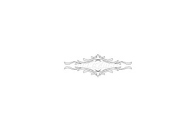 Szablon do rzeźbienia w drewnie | 210 x 70 mm | 2 sztuki | CMT (RCS-502)