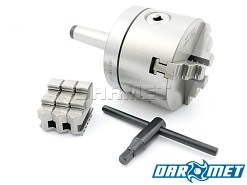 Uchwyt tokarski 100 mm | 3 - szczękowy | mocowanie stożek Morse MK2 - Darmet (DM-376)