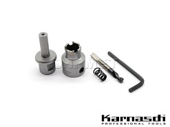 Otwornica do metalu 20 mm z węglikiem spiekanym | POWER-MAX 10 HEAVY-DUTY z akcesoriami - KARNASCH 20.1010.020